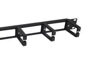 Equip 19" Rack Mount Cable Management Panel, Black