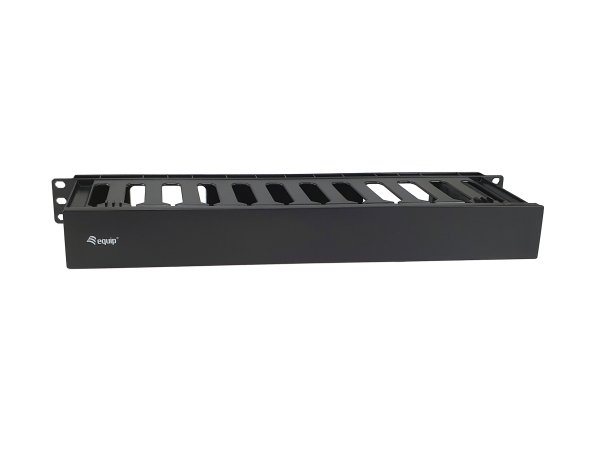 Equip 19" Rack Mount Cable Management Panel, Black