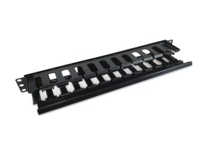 Equip 19" Rack Mount Cable Management Panel, Black