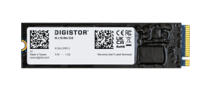 Digistor DIG-M21286-SI M.2 SATA SSD with FIPS 140-2 L2 certified encryption; SATA III (6 Gbps) Solid State Drive M.2 2280 form factor TAA Compliant; 128GB