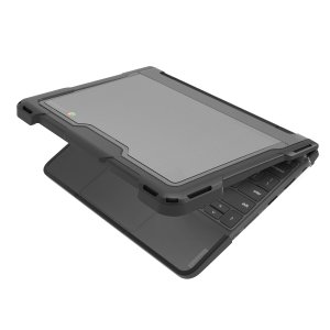 Techair TACHS006 Protective Hard Shell case for Lenovo 100e/100w/300e/300w 4th Gen Chromebook, 11.6 black/clear