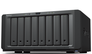 Synology DS1823xs+ 128TB (Synology HAT33) 8 bay desktop NAS - AMD Ryzen V1780B 8GB DDR4 SO-DIMM (expandable 32GB) 2 x 1GbE and 1 x 10GbE 2 x M.2 2280 NVMe slots Powerful Performance : Over 3100/2600 MB/s sequential read/write throughput and over 173100/80