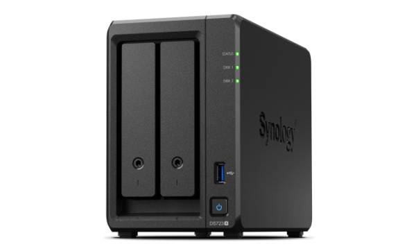 Synology DS723+ 32TB (Synology HAT33) 2 bay desktop NAS; AMD Ryzen