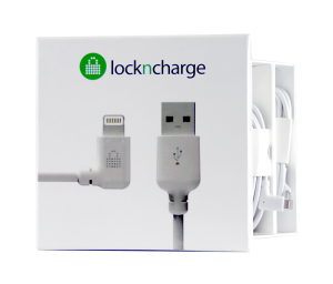 (Special order item) LocknCharge MFI Lightning Cable with Right Angle (0.3m Set of 5)