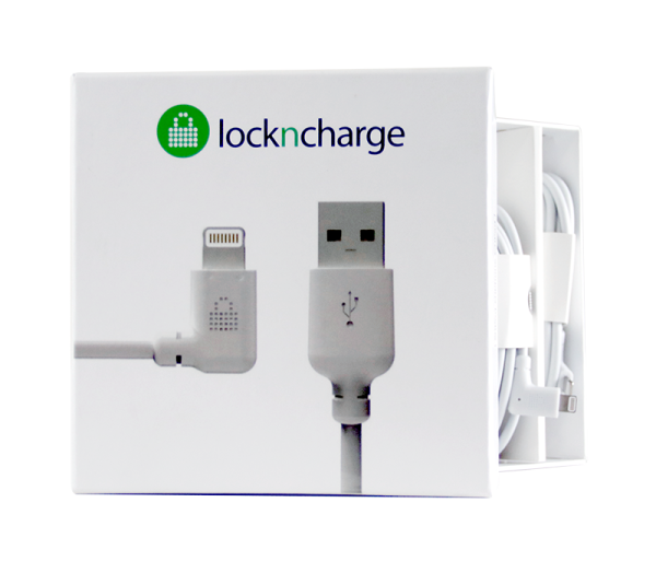 (Special order item) LocknCharge MFI Lightning Cable with Right Angle (0.15m Set of 8)