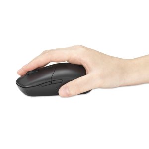 Kensington MY430 EQ 6-button Rechargeable 2.4GHz RF and Bluetooth mouse. Manufactured using 65% post-consumer recycled content (PCR). Connects up to three active devices includes Silent left/right buttons multiple DPI settings (1000/1600/2400 customisable