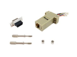 Equip DB9 to RJ45 adapter