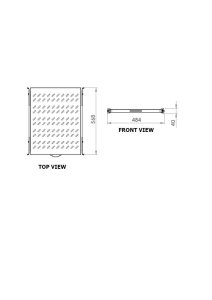 Equip Sliding Shelf 19', 1U, 800MM, Grey