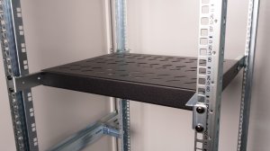 Equip Variable Shelf 19', 1U, 350MM, Black