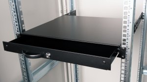 Equip Lockable Drawer 19', 1U, RAL9005 Black