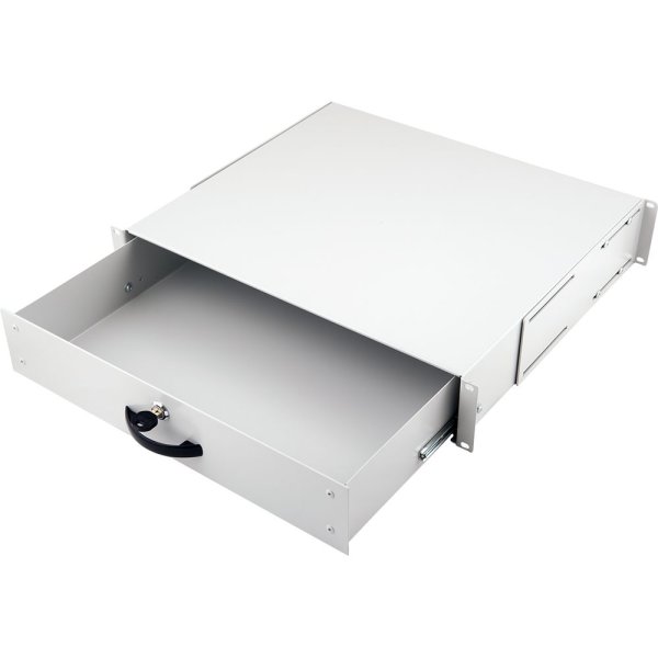 Equip Lockable Drawer 19', 2U, RAL7035 Grey