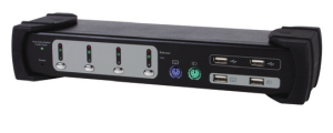 Equip Dual Monitor 4-Port Combo KVM Switch