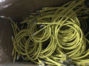 Equip Cat.6A Platinum S/FTP Patch Cable, Yellow, 1m, 200pcs/set