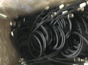 Equip Cat.6A Platinum S/FTP Patch Cable, Black, 1m, 200pcs/set