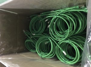 Equip Cat.6A Platinum S/FTP Patch Cable, Green, 1m, 200pcs/set