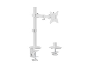 Equip 17″-32″ Articulating Monitor Desk Mount Bracket, White