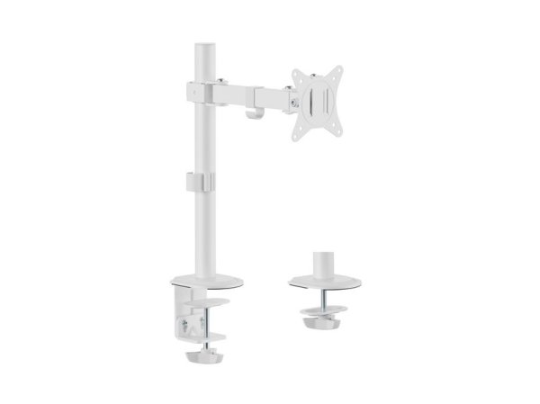 Equip 17"-32" Articulating Monitor Desk Mount Bracket, White