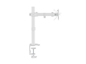 Equip 17"-32" Articulating Monitor Desk Mount Bracket, White