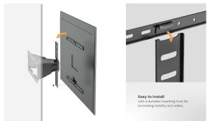 Equip 43"-90" Ultra-Slim Full Motion TV Wall Mount Bracket