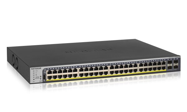 NETGEAR GS752TP-300EUS network switch Managed L2/L3/L4 Gigabit Ethernet (10/100/1000) Power over Ethernet (PoE) 1U Black