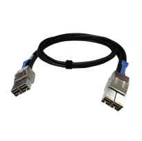 QNAP CAB-PCIE10M-8644-8X Serial Attached SCSI (SAS) cable 1 m Black