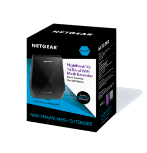 NETGEAR Nighthawk X6 Network transmitter Black 10, 100, 1000 Mbit/s