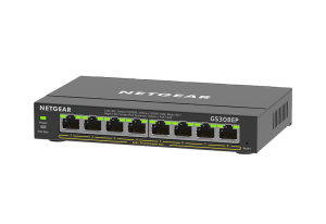 NETGEAR GS308EP Managed L2/L3 Gigabit Ethernet (10/100/1000) Power over Ethernet (PoE) Black