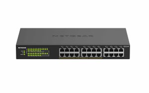 NETGEAR GS324P Unmanaged Gigabit Ethernet (10/100/1000) Power over Ethernet (PoE) 1U Black