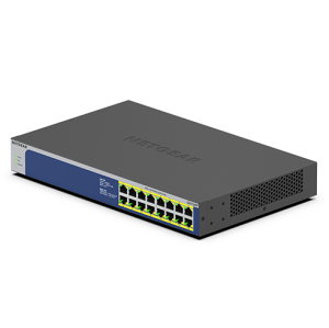 NETGEAR GS516PP Unmanaged Gigabit Ethernet (10/100/1000) Power over Ethernet (PoE) Blue, Grey