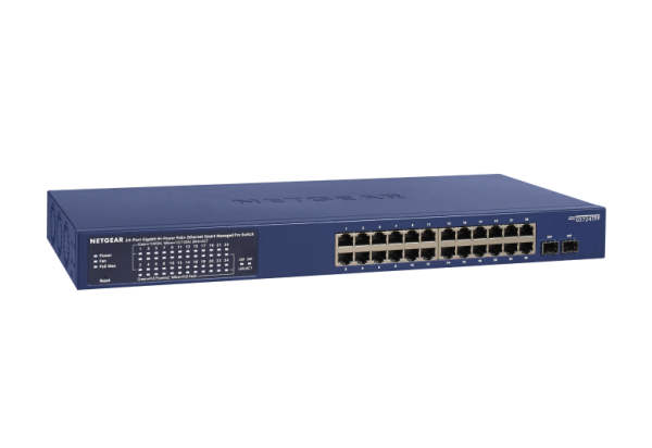 NETGEAR GS724TP-300EUS network switch Managed L2/L3/L4 Gigabit Ethernet (10/100/1000) Power over Ethernet (PoE) Blue