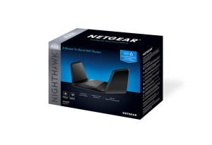 NETGEAR Nighthawk Tri-Band AX8 8-Stream AX6600 WiFi 6 Router (RAX70) wireless router Gigabit Ethernet Tri-band (2.4 GHz / 5 GHz / 5 GHz) Black