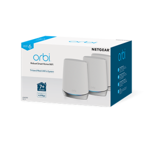 NETGEAR Orbi RBK753 AX4200 WiFi 6 Mesh System Tri-band (2.4 GHz / 5 GHz / 5 GHz) Wi-Fi 6 (802.11ax) White 7 Internal