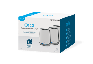 NETGEAR Orbi RBK853 AX6000 WiFi 6 Mesh System Tri-band (2.4 GHz / 5 GHz / 5 GHz) Wi-Fi 6 (802.11ax) Grey 4 Internal