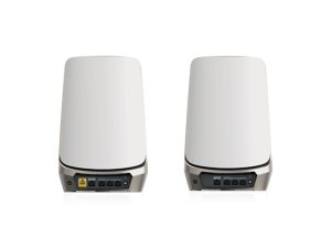 NETGEAR Orbi Quad-band RBKE963 AXE11000 WiFi 6E Mesh System Quad-band (2.4 GHz / 5 GHz-1 / 5 GHz-2 / 6 GHz) Wi-Fi 6 (802.11ax) Grey, White 16 Internal