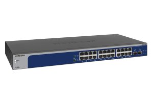 NETGEAR XS724EM Managed L2 10G Ethernet (100/1000/10000) 1U Blue, Grey