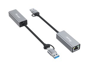 Equip USB-C to 2.5 Gigabit Ethernet Network (USB-C+A) Adapter