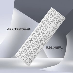 ALOGIC Echelon USB-C Rechargeable Wireless Keyboard for macOS