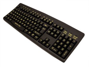 Accuratus KYBAC260-HIVISLO keyboard Office USB QWERTY English Black