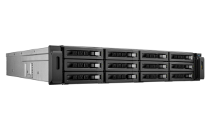 QNAP REXP-1210U-RP disk array 120 TB Rack (2U) Black, Grey