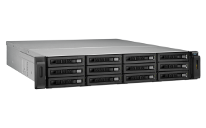 QNAP REXP-1210U-RP disk array 120 TB Rack (2U) Black, Grey