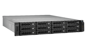 QNAP REXP-1220U-RP disk array 24 TB Rack (2U) Black