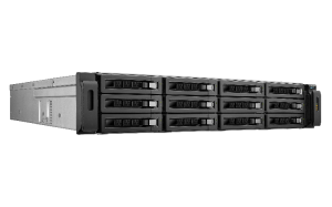 QNAP REXP-1220U-RP disk array 24 TB Rack (2U) Black