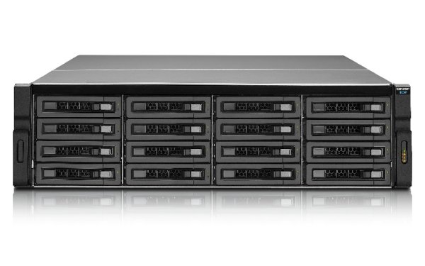 QNAP REXP-1620U-RP disk array 32 TB Rack (3U) Black