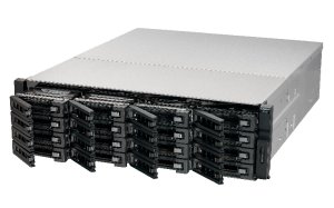 QNAP REXP-1620U-RP disk array 32 TB Rack (3U) Black