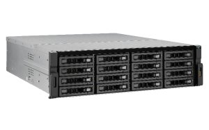 QNAP REXP-1620U-RP disk array 32 TB Rack (3U) Black