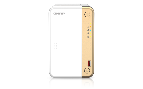 QNAP TS-262 NAS Tower Intel® Celeron® N4505 4 GB 12 TB HDD QNAP Turbo System Gold, White