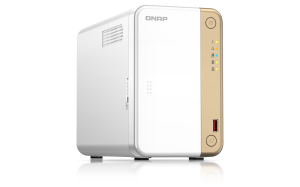 QNAP TS-262 NAS Tower Intel® Celeron® N4505 4 GB 12 TB HDD QNAP Turbo System Gold, White