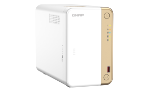 QNAP TS-262 NAS Tower Intel® Celeron® N4505 4 GB 12 TB HDD QNAP Turbo System Gold, White