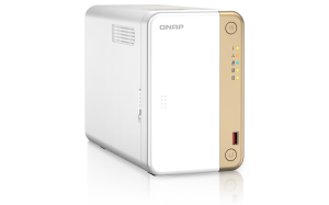 QNAP TS-262 NAS Tower Intel® Celeron® N4505 4 GB 12 TB HDD QNAP Turbo System Gold, White