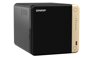 QNAP TS-464 NAS Tower Intel® Celeron® N5095 8 GB DDR4 16 TB HDD QNAP Turbo System Black, Gold